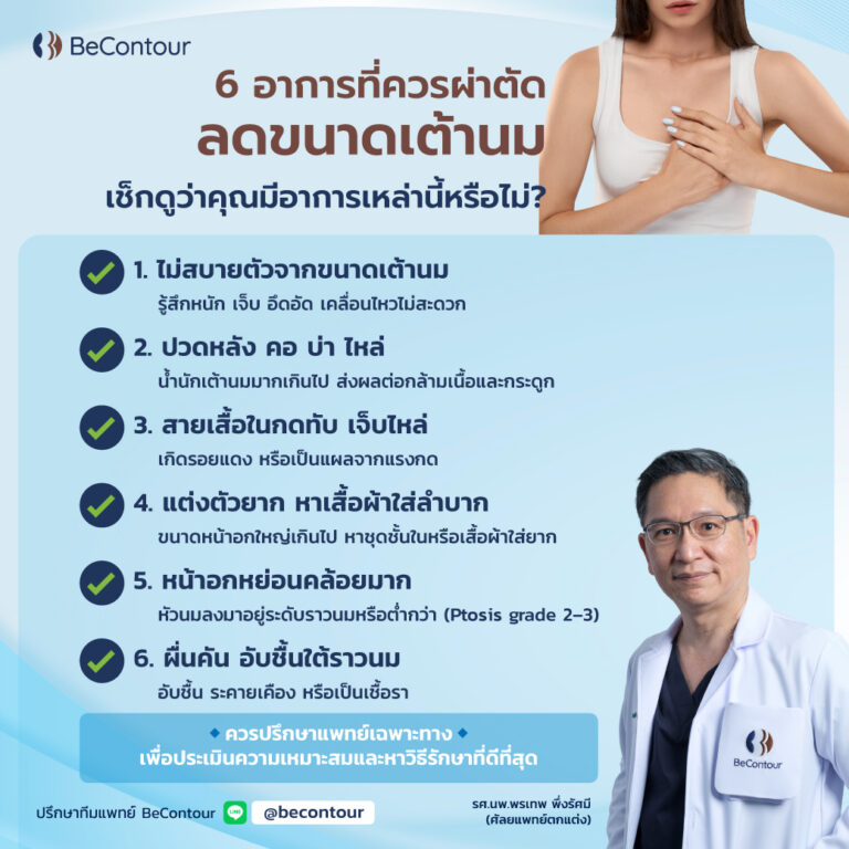 เช็กเลย! 6 อาการบ่งชี้ ก่อนตัดสินใจ "ลดขนาดหน้าอก"