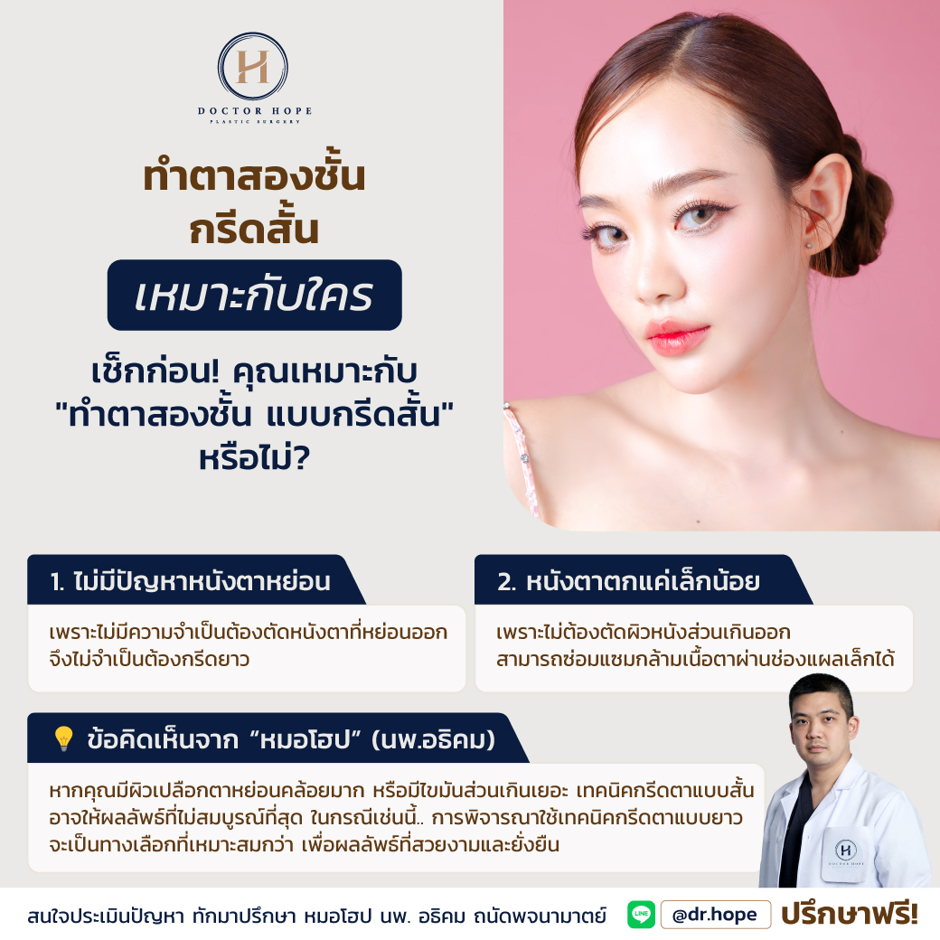 ทำตาสองชั้น กรีดสั้น เหมาะกับใคร?